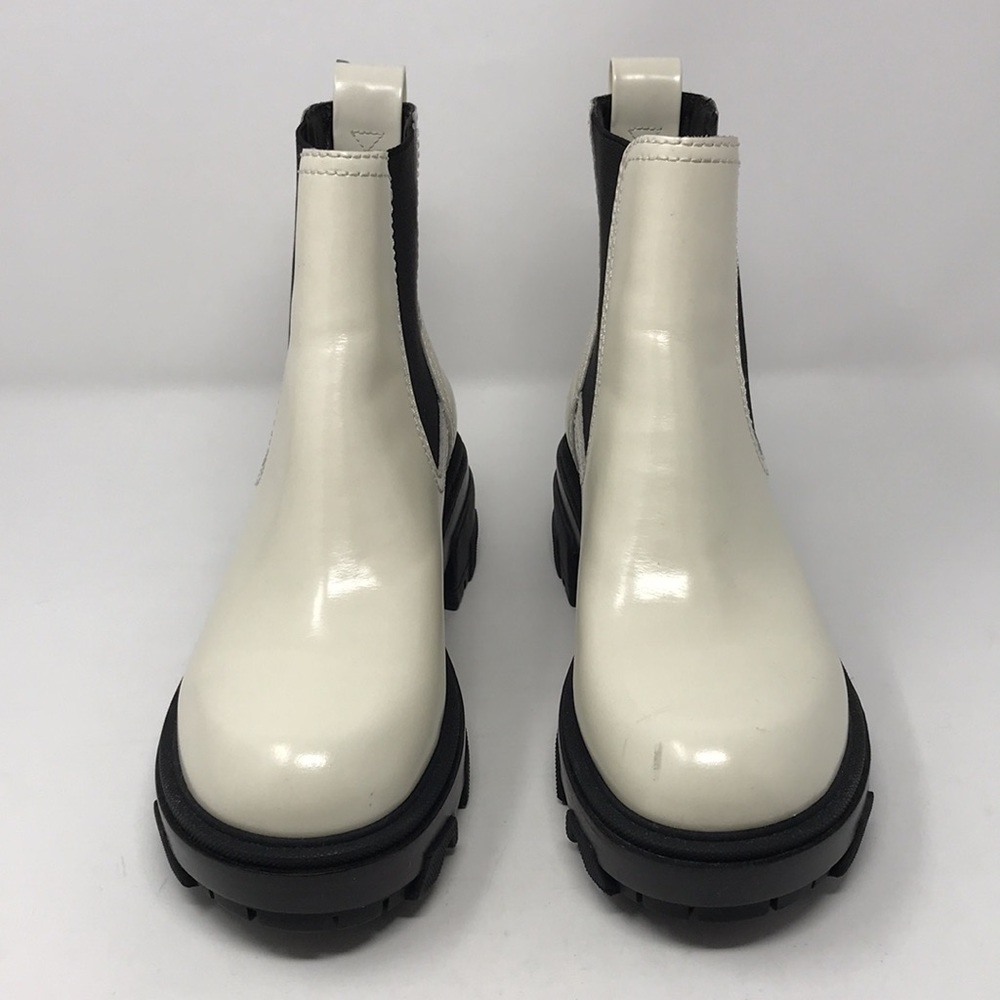 Rag & Bone White Leather Shaye Boots - Picture 3 of 9